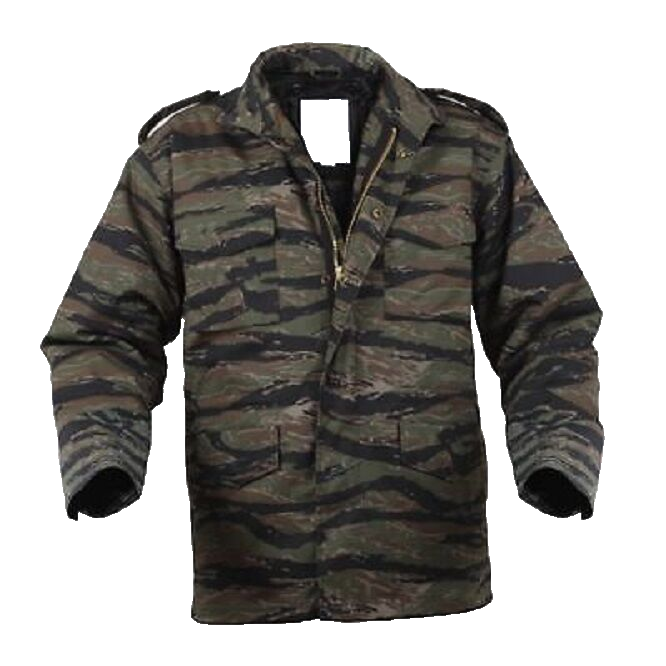 US M65 ARMY Field Jacket Tigerstripe Jacke Outdoor Camo Parka w