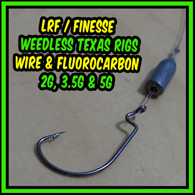 Vorgebundene UNKRAUTFREIE TEXAS CAROLINA RIGS LRF - Barsch, Hecht, Zander, Barsch, Rass