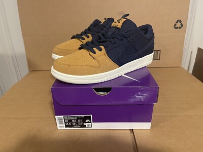 Nike SB Dunk Low Pro PRM Navy Desert Ochre DX6775-400 Size 10 NEW DS DEADSTOCK