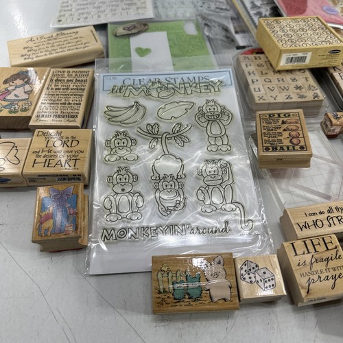 Riesige Menge Gummi, klare Stempel neue & gebrauchte Tierbriefe + mehr montiert/nicht - Bild 3 von 20