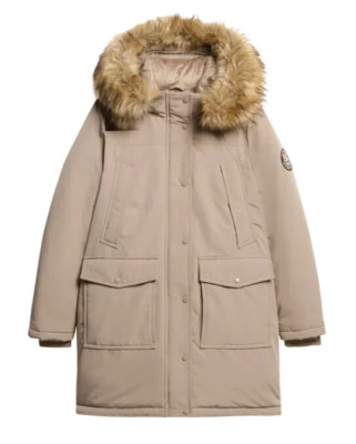 Superdry EVEREST FAUX FUR PARKA JACKET Gr. 44 Damen Mantel UVP: 199,99  (889)