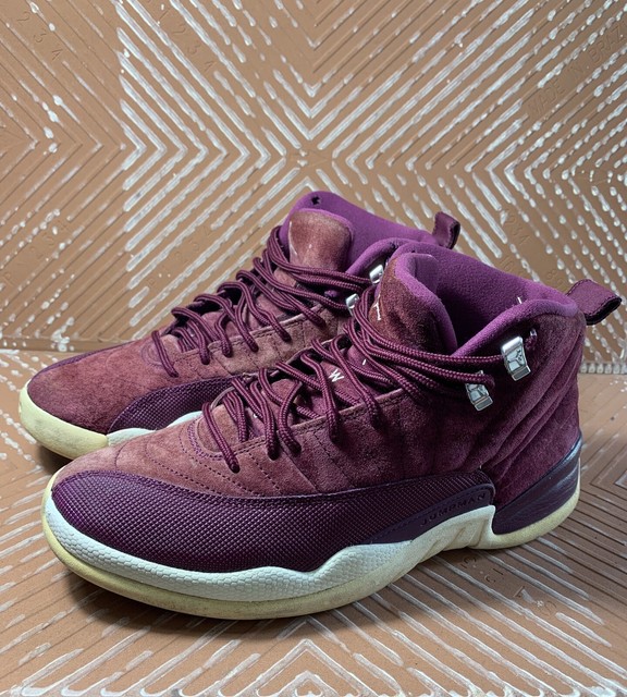 NIKE AIR JORDAN 12 XII RETRO BORDEAUX Size 9 130690 617 Maroon Red Sail | eBay