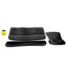 New Logitech MK670 Keyboard/Mouse Set + Micro Glow Speaker, Gel Wrist/Mouse Pads