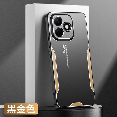 For Honor 400 Lite, Hybrid Armor Metal Aluminum Back Soft Bumper Cover Case - 第 13/14 張圖片
