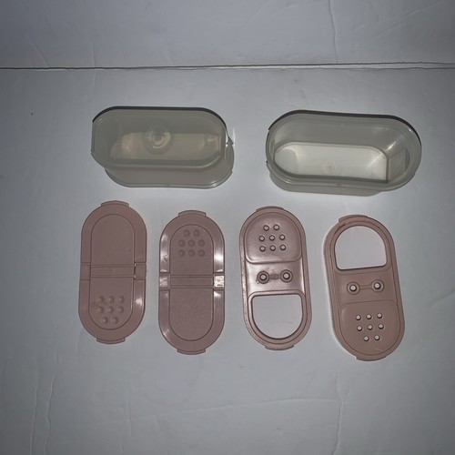 Tupperware 1843 Clear Modular Mates Gewürzbehälter Pink Shaker Deckel ZWEIER SET - Bild 11 von 11