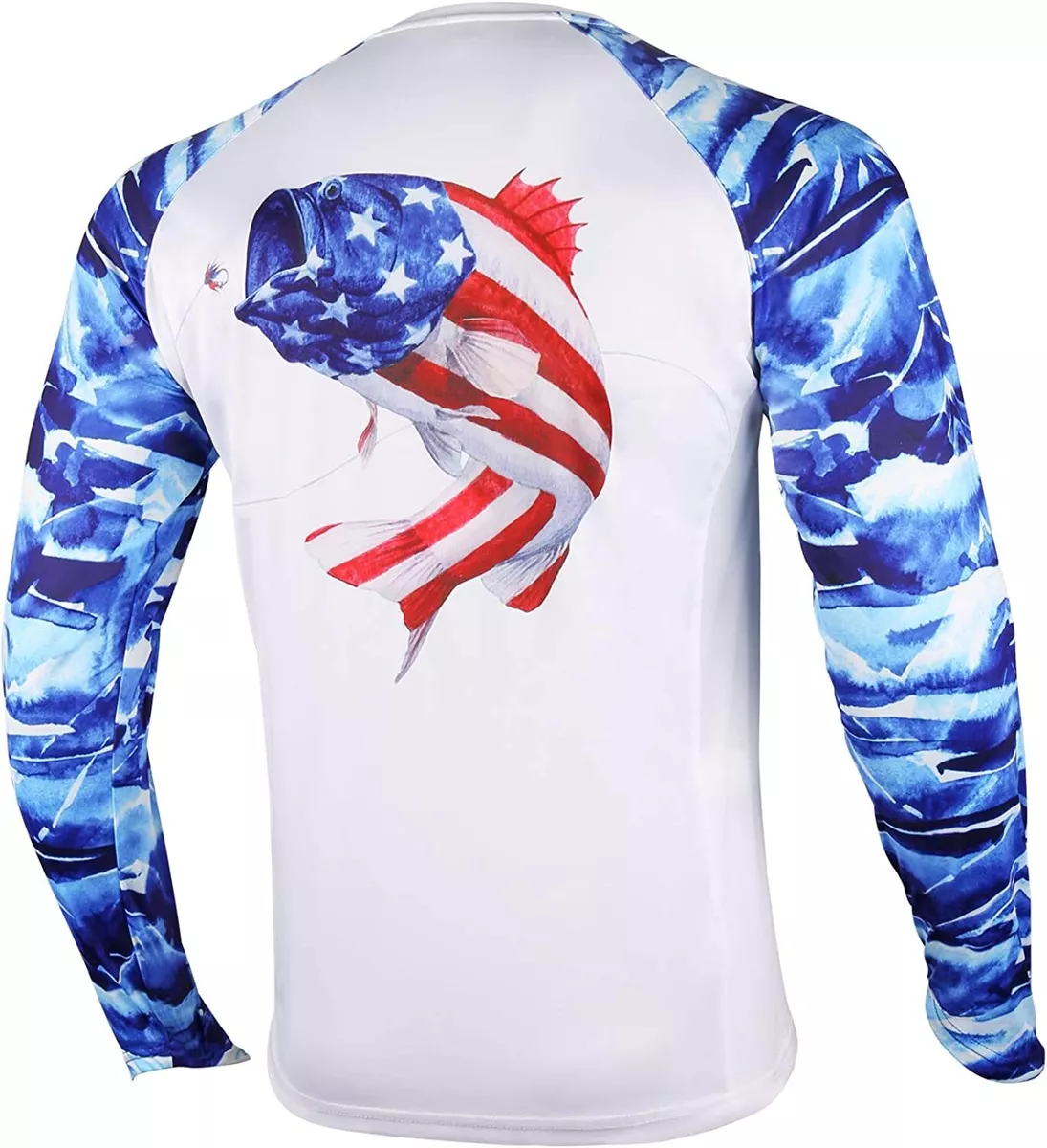 Texas Flag Fishing Saltwater Long Sleeve Customized Name Fishing Shirts UV Protection NQS2567, Kid Long Sleeves UPF / XL