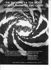 advertising Pubblicità-MARMITTE MOTO FMC CONTI  1977 -VINTAGE MOTORCYCLE PARTS