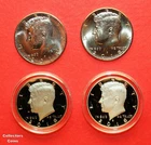 2018 Kennedy Half Four PDSS Set with Clad & Silver Proofs in Air Tight Holders