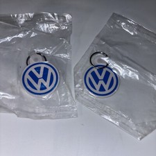 Vintage Vw Volkswagen Keychain Lot W Vw Logo-memorabilia-collectible Lot Of 2