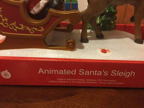 Rare Eluceo Animated Lighted Musical Santa & Reindeer Display - Picture 2 of 2