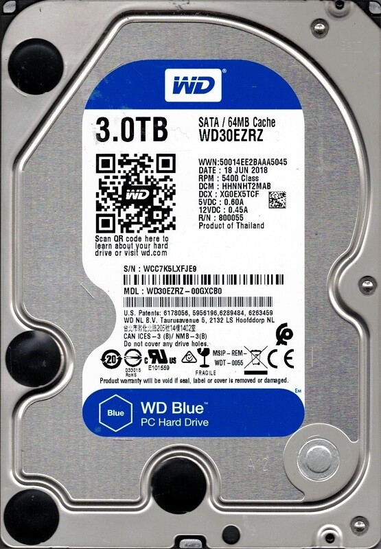 WD 3TB ( WD30EZRX ) 2台 WD WD30EZRX-00AZ6B0 - 3TB IntelliPower SATA 6.0Gbps 3.5