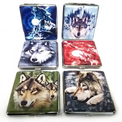 Zigarettenetui Zigarettenbox 20 Zigaretten verschiedene Motive Wolf Adler