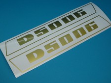 Deutz 5006 Aufkleber Emblem Sticker Haubenaufkleber Schriftzug Gold