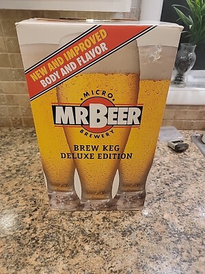 N.O.S.!!Mr Beer Micro Brewery Brew Keg Deluxe Edition Brown Plastic Keg Recipes 