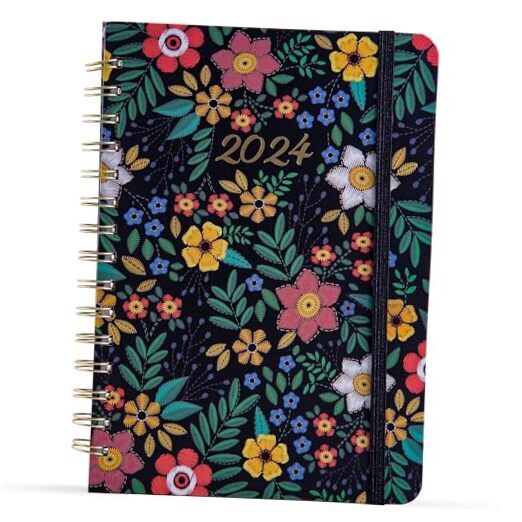 2024 Planner - Weekly & Monthly Planner 2024, Runs from January 2024 Sunflowers