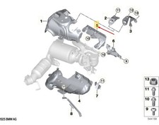 BMW X1 U11 Auspuff Hitzeschutz 11655A33080 11655A33080