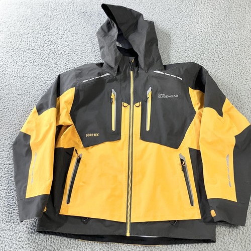 Cabelas Guidewear Jacket Mens Large Waterproof Hooded Outdoor Fishing Hiking