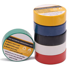 0.75 In. X 30 Ft. Electrical Tape Multi-Colored Flame Retardant Weather Resistan