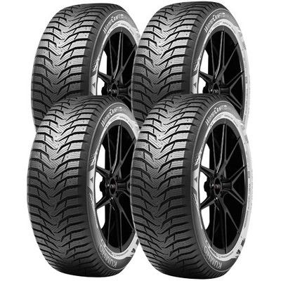 (QTY 4) 185/65R15 Kumho Wintercraft Ice WI31 88T SL Black Wall Tires