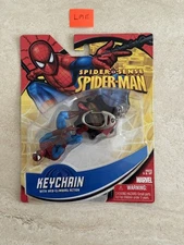 Spider Sense Spider-Man Keychain W/ Web Climbing Return Basic Fun New