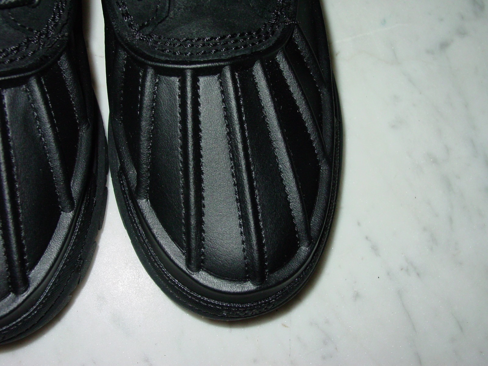 Polo Ralph Lauren Black Oslo High Junior Leather Waterproof Duck Boots Size 5Y image 9