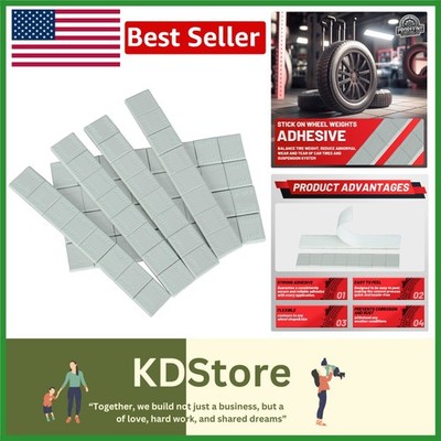 Enhanced Driving Stabilit 64pc Adhesive Tire Weights - 0.25 oz for All Vehicles