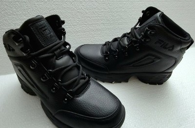 Youth Size 6 Fila Unknown Territory Rugged Boots Black NEW In BOX Big Kids 