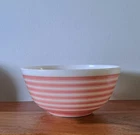 ​Rare Vintage Pyrex Pink Stripes Mixing Bowl #403 2.5 QT Pink Bar Stripe