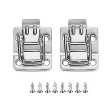 Toggle Latches Catch Chest, 2Pcs Suitcase Boxes Buckles Trunk Lock Hasp,Silver