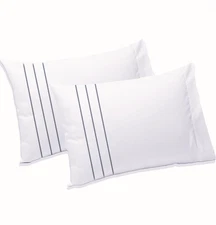 100% Cotton Pillow Case Standard Queen King Size 2 Pack 400TC OEKO-TEX Certified