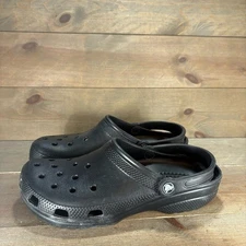 Crocs classic mens size 11 shoes black slip on comfort clogs sandals