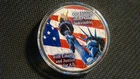 2002  1oz Fine Silver Eagle Colorized Liberty & 9/11 From A Local Estate