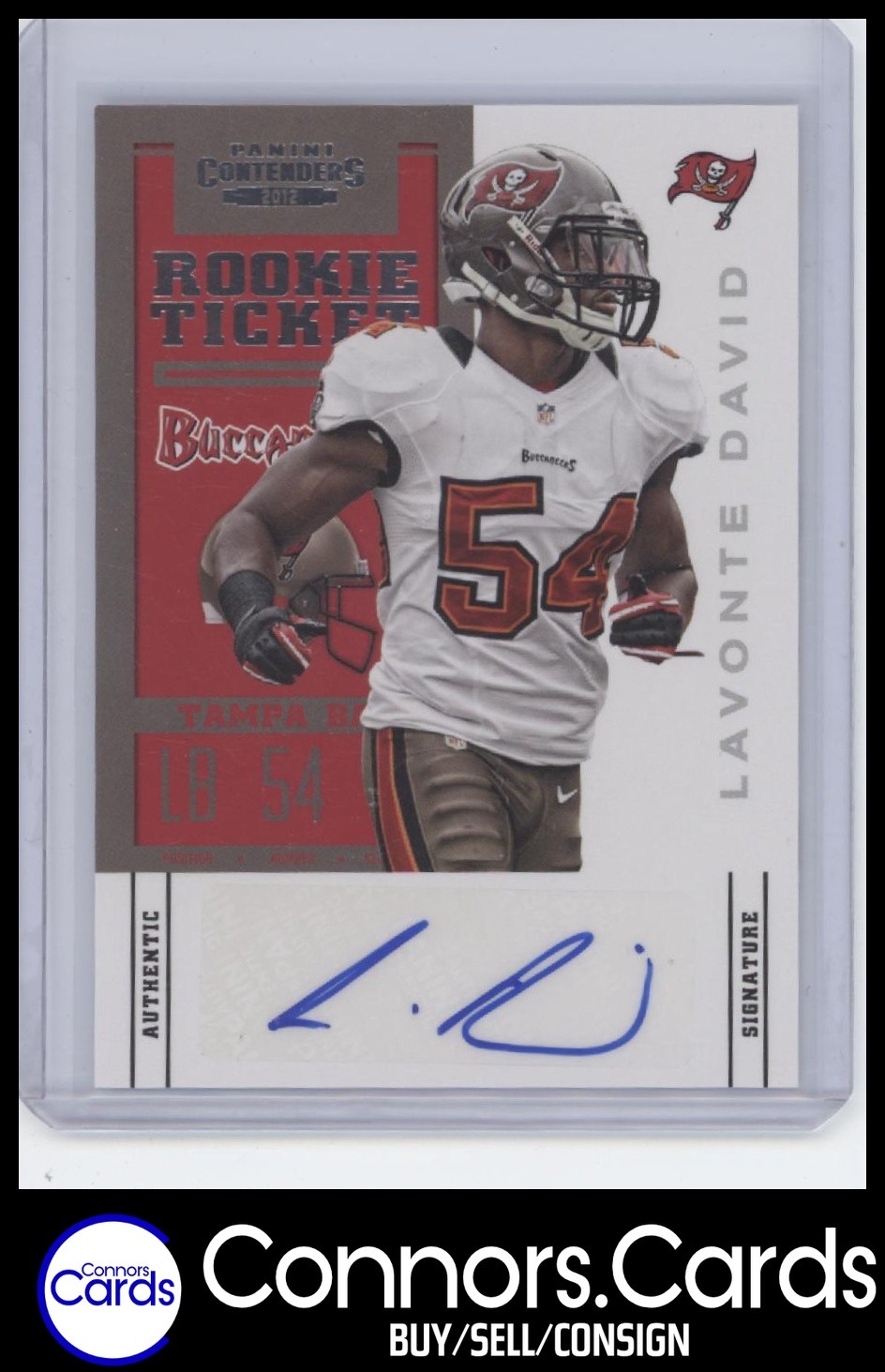 Lavonte David Rookie Auto 2012 Panini Contenders #158a Ticket