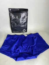 2xist Sliq Micro Trunks Boxer Briefs Underwear Dazzling Blue Mens Size M