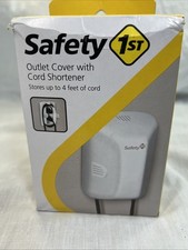Safety 1st Outlet Cover w/Cord Shortener for Baby Proofing White / Cream NIB