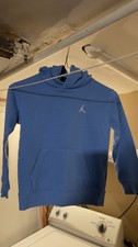 Jordan Big Boys' Brooklyn Fleece Hoodie - Blue Size MEDIUM