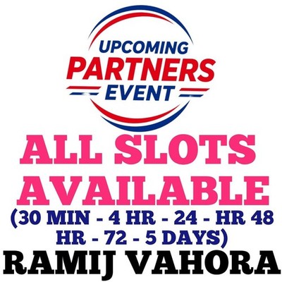 ALL TYPE  SLOTS - UPCOMING PARTNERS (GUARANTEE COMPLETION) PARTNER EVENT