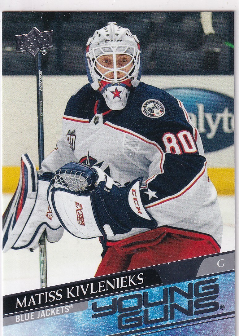 20/21 UD SERIES 2 MATISS KIVLENIEKS YOUNG GUNS RC SP ROOKIE #480
