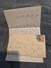 Civil War Letter - Maine -wife to Husband at Cony Hospital She quit work, 1865