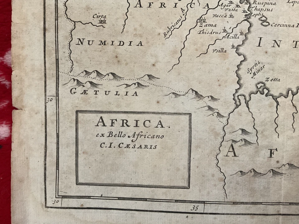 1728 MUITO RARO Mapa Herman Moll, Genuíno, Cartografia, Egito ÁFRICA - Imagem 3 de 4