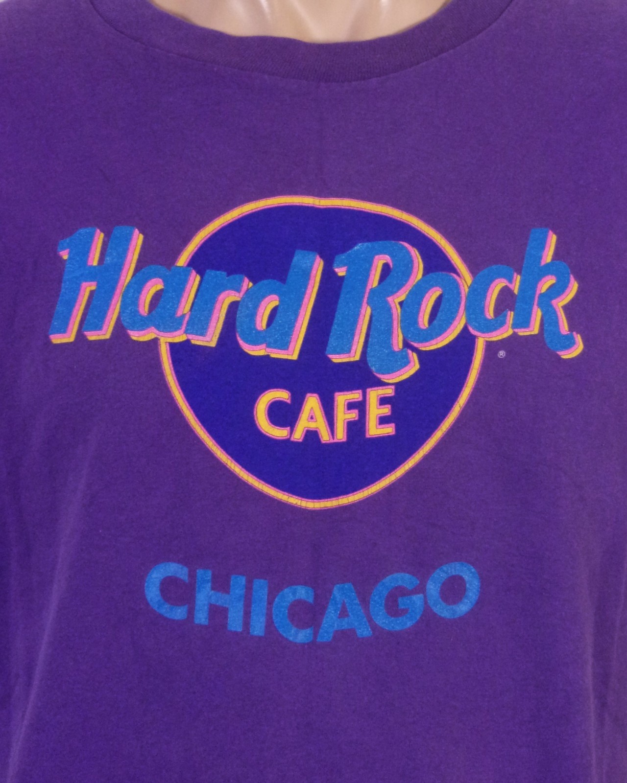 vintage 80s single stitch Hard Rock Cafe USA T-Shirt Chicago soft SZ L