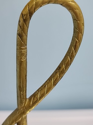 Antique Vintage Brass Fox & Whip Doorstop - Picture 9 of 15