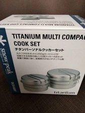 Snow Peak Titanium Personal Cooker Set SCS-020R Outdoor Camping Gear New Japan