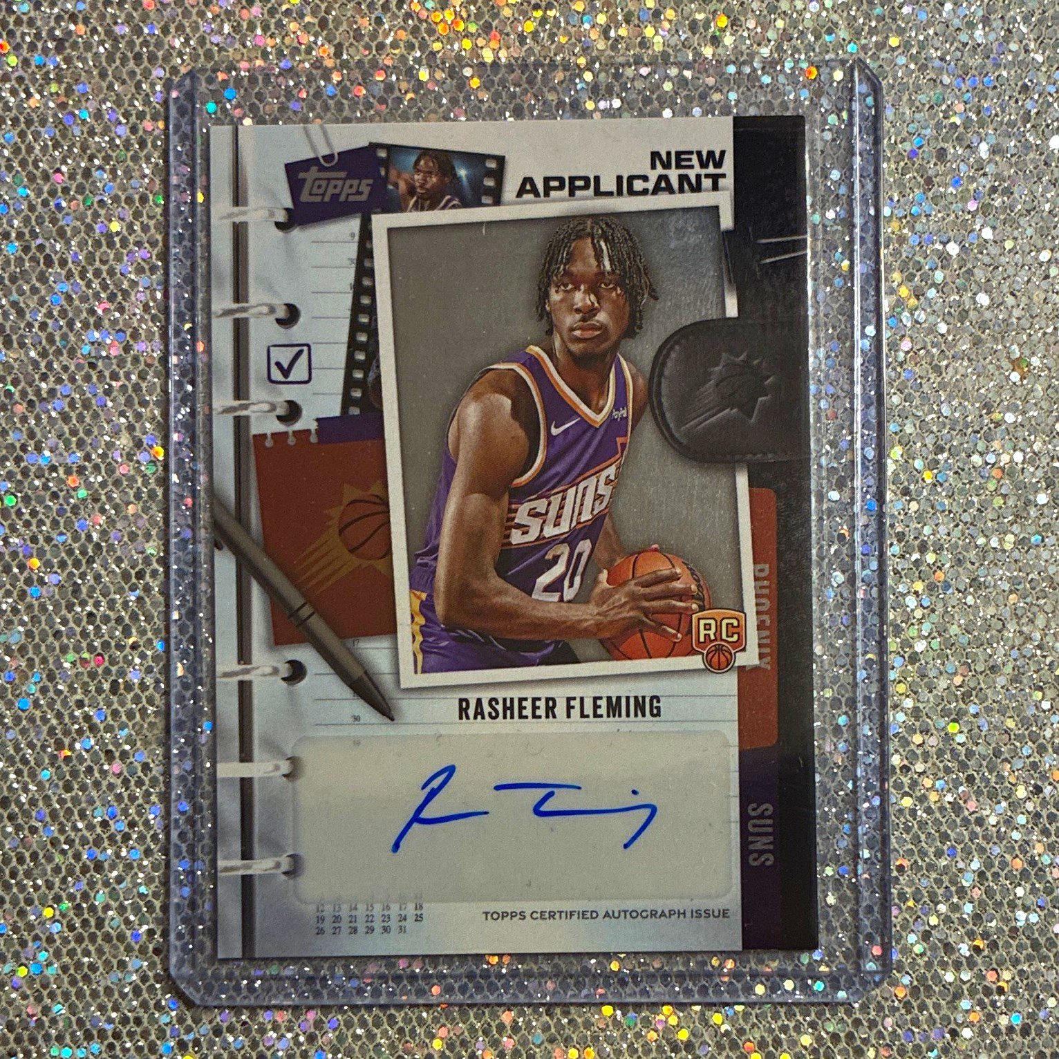 Topps 2025 Rasheer Fleming Suns New Applicants Autographs RC Auto #NA-RF
