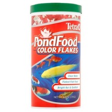 PondFood Color Flakes Color-Enhancing Flaked Fish Food for Small Ponds 6 Oz.