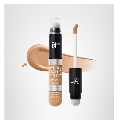 IT Cosmetics Bye Bye Dark Spots Concealer 40 Tan Cool Hyaluronic Serum .22 fl oz