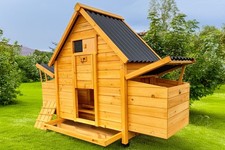 CHICKEN COOP RUN HEN HOUSE POULTRY ARK HOME NEST BOX COOPS RABBIT HUTCH PLASTIC