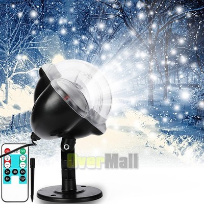 Christmas Snowfall Projector Lights, Waterproof Indoor Outdoor White Snow Spots