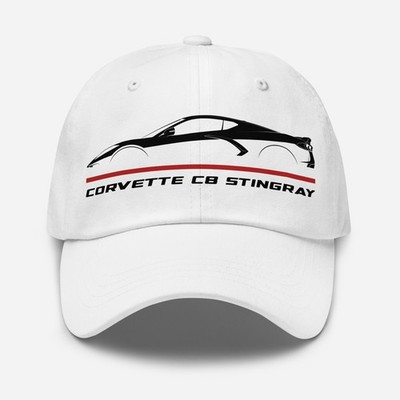 Premium Dad Hat For Chevrolet Corvette C8 Stingray 2019-2022 Car Fans Cap Gift
