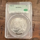 1926-S Peace Dollar San Francisco CAC MS63 Silver $1 KM#150 7906.63/326660572